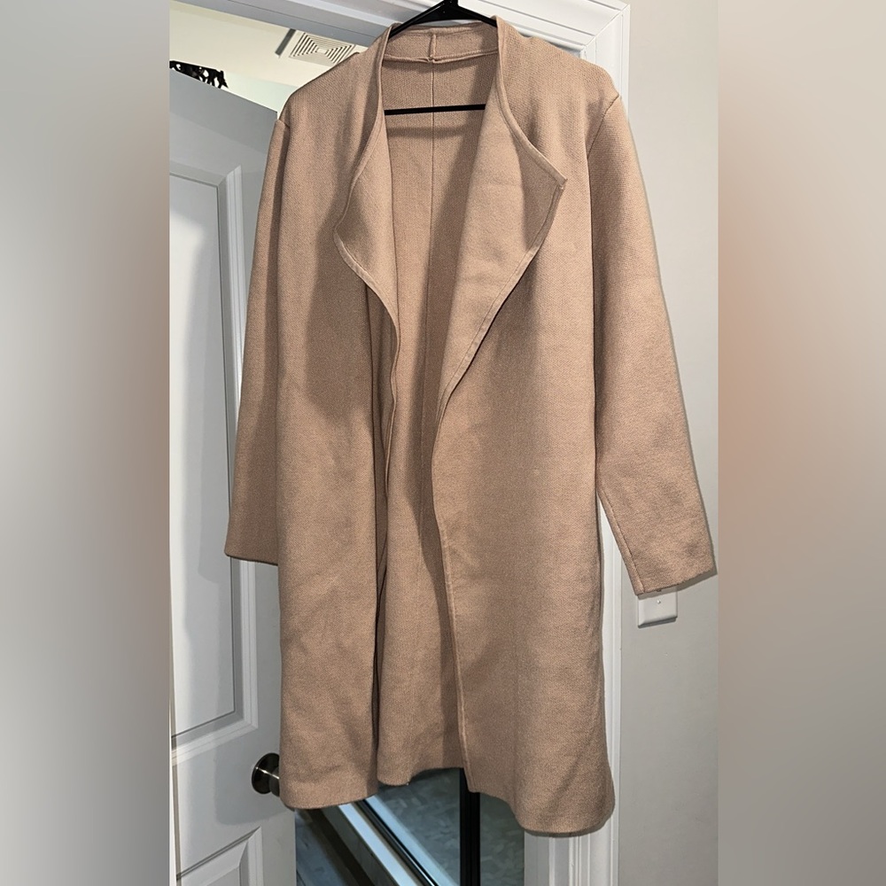 Long coat - tan- xl